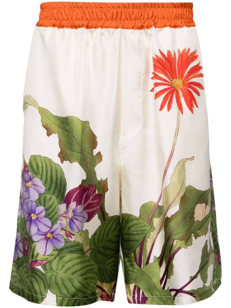 Pierre-Louis Mascia floral-print bermuda shorts - Neutrals von Pierre-Louis Mascia