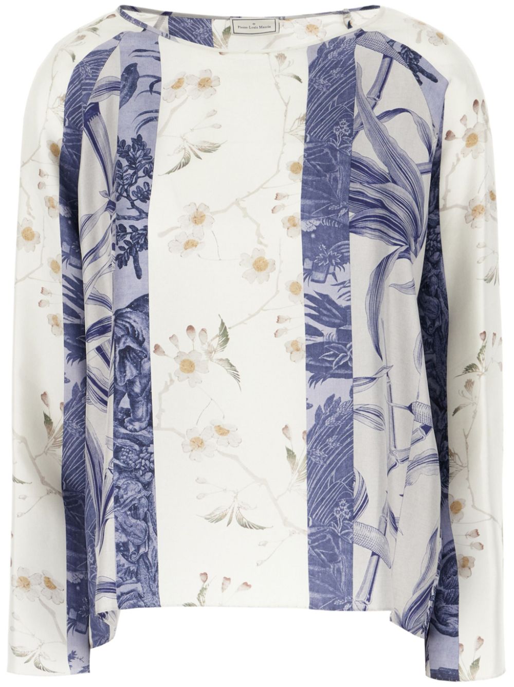 Pierre-Louis Mascia floral-print blouse - Neutrals von Pierre-Louis Mascia