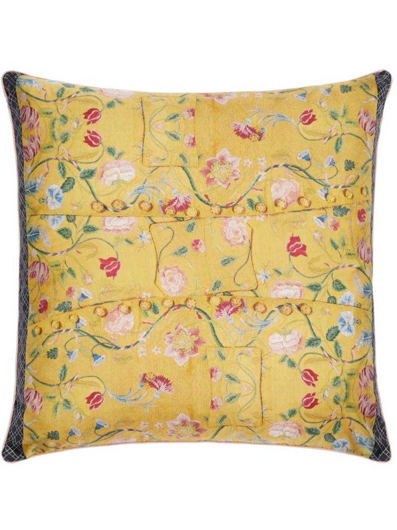 Pierre-Louis Mascia floral-print cushion - Yellow von Pierre-Louis Mascia