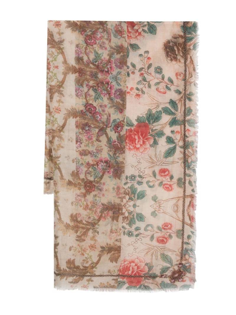 Pierre-Louis Mascia floral-print scarf - Neutrals von Pierre-Louis Mascia