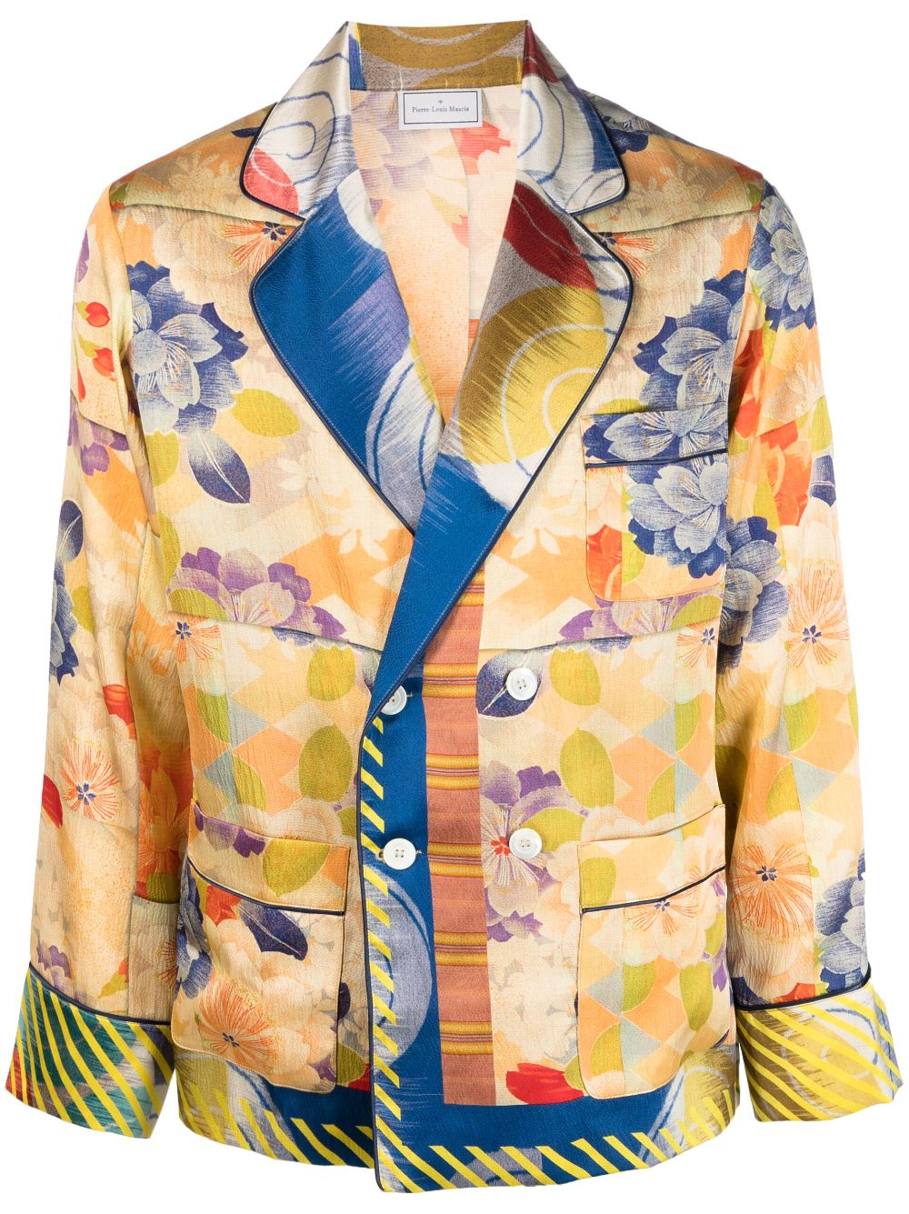 Pierre-Louis Mascia floral print silk jacket - Yellow von Pierre-Louis Mascia