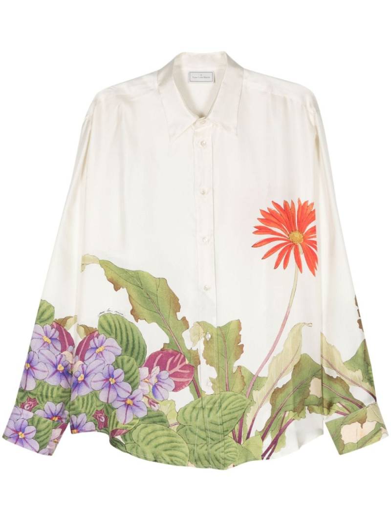 Pierre-Louis Mascia floral-print silk shirt - Neutrals von Pierre-Louis Mascia