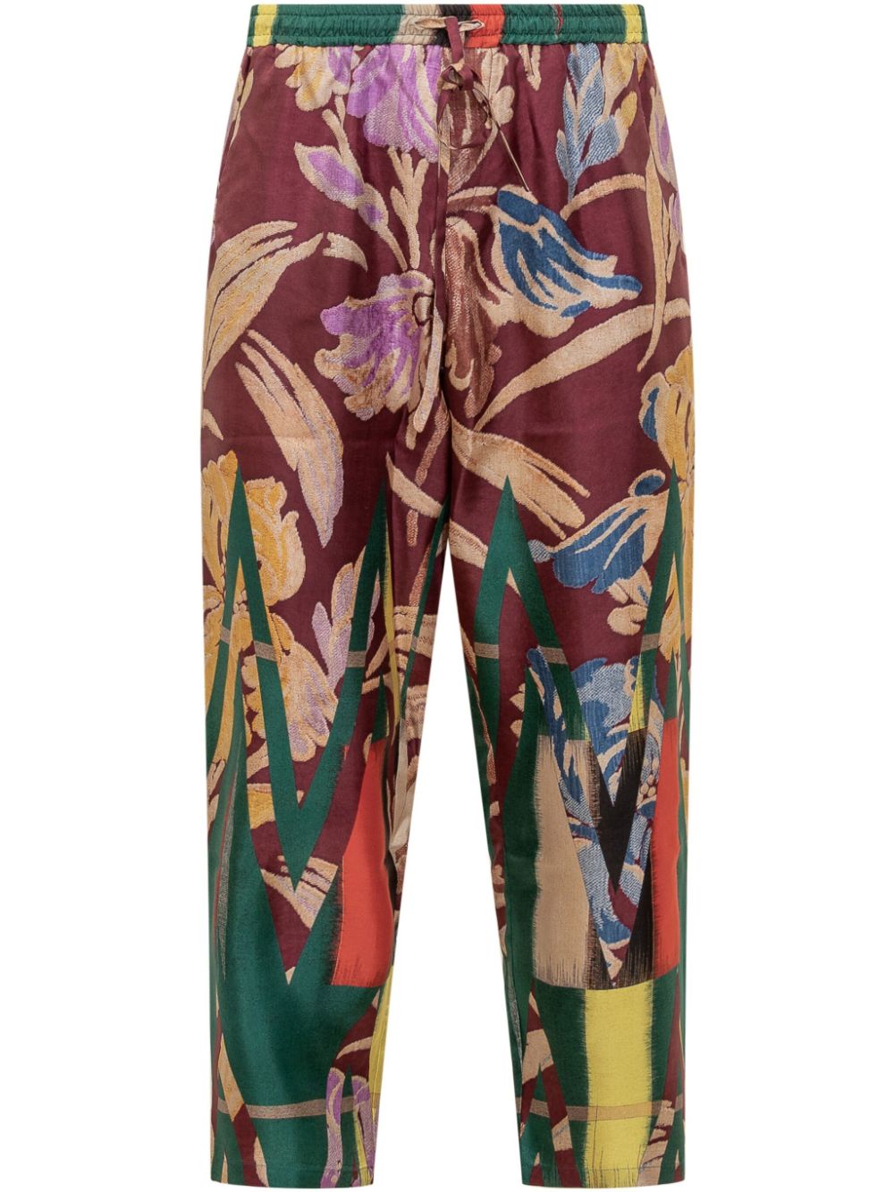 Pierre-Louis Mascia floral-print trousers - Green von Pierre-Louis Mascia