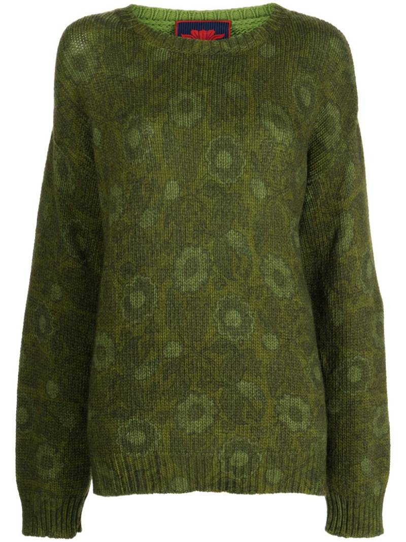 Pierre-Louis Mascia floral-print wool jumper - Green von Pierre-Louis Mascia