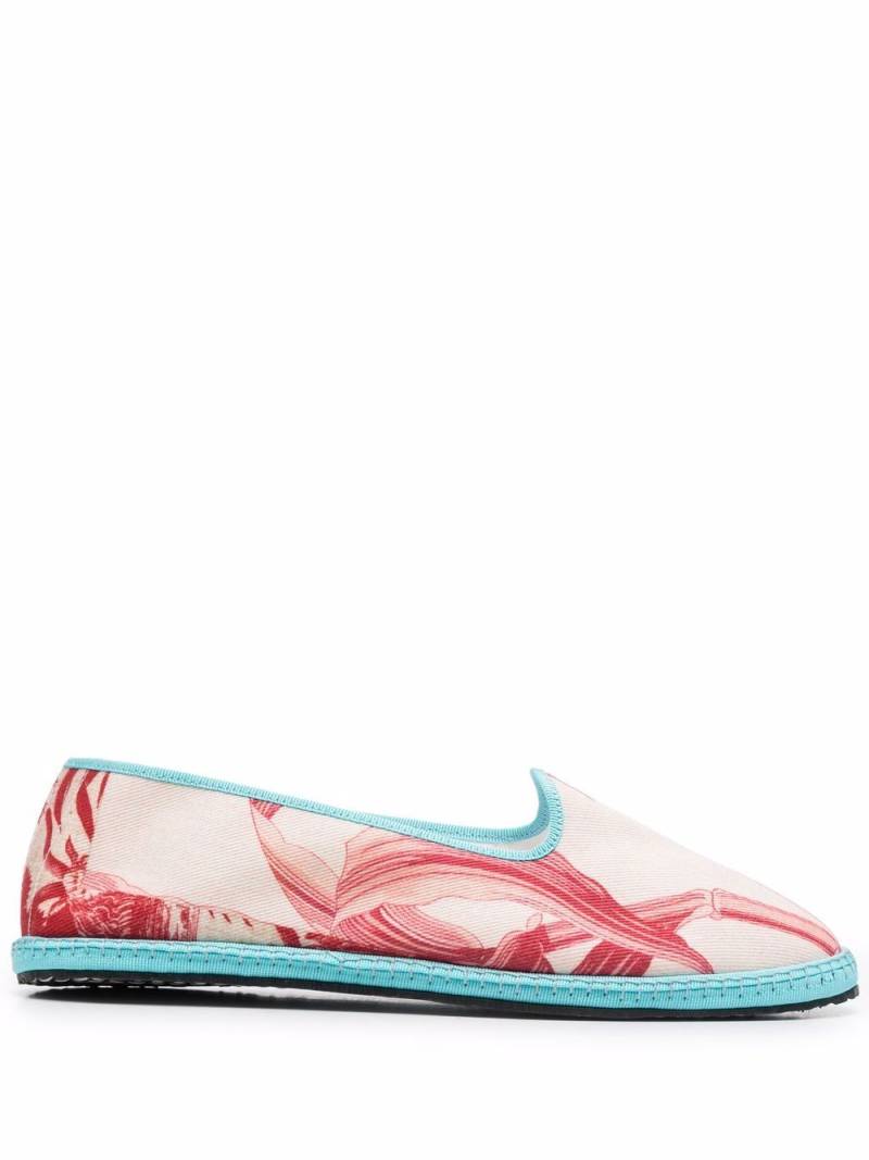 Pierre-Louis Mascia mix-print slip-on loafers - Red von Pierre-Louis Mascia