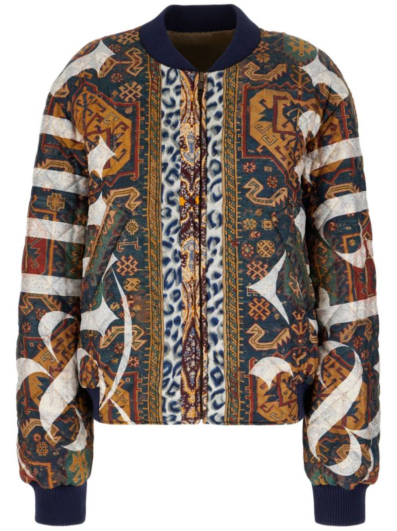 Pierre-Louis Mascia printed reversible bomber jacket - Black von Pierre-Louis Mascia