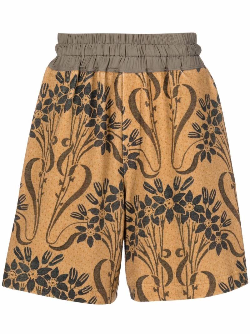 Pierre-Louis Mascia ursula floral-print elasticated shorts - Neutrals von Pierre-Louis Mascia