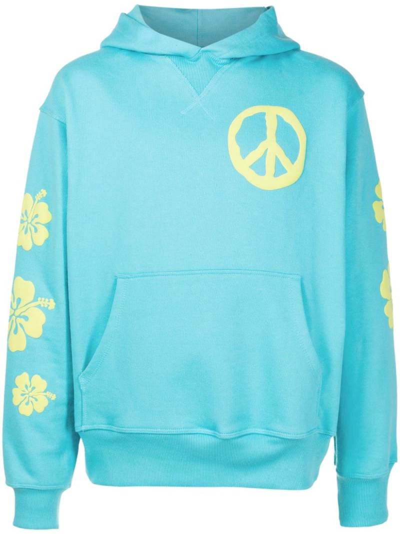 Piet Super Puff logo-print hoodie - Blue von Piet