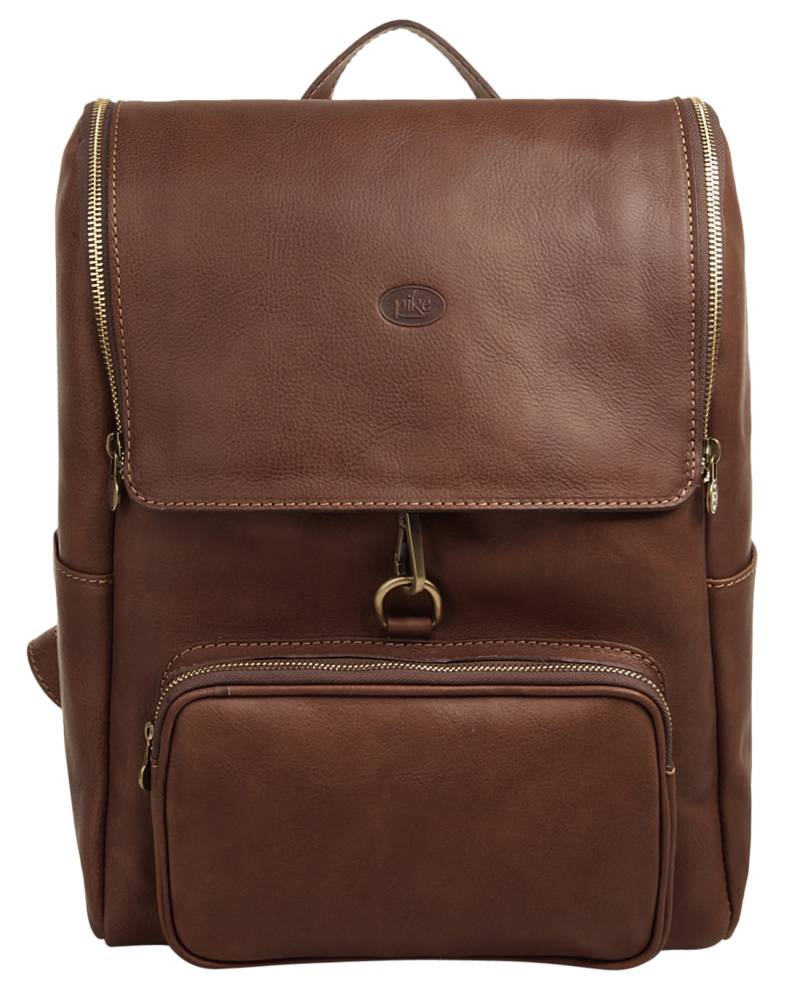 Piké Laptoprucksack, echt Leder, Made in Italy von Piké