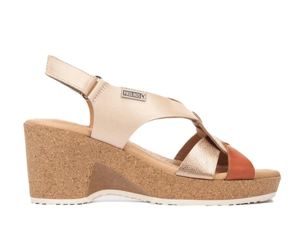 Arenales - Leder Sandale Damen Beige 38 von Pikolinos