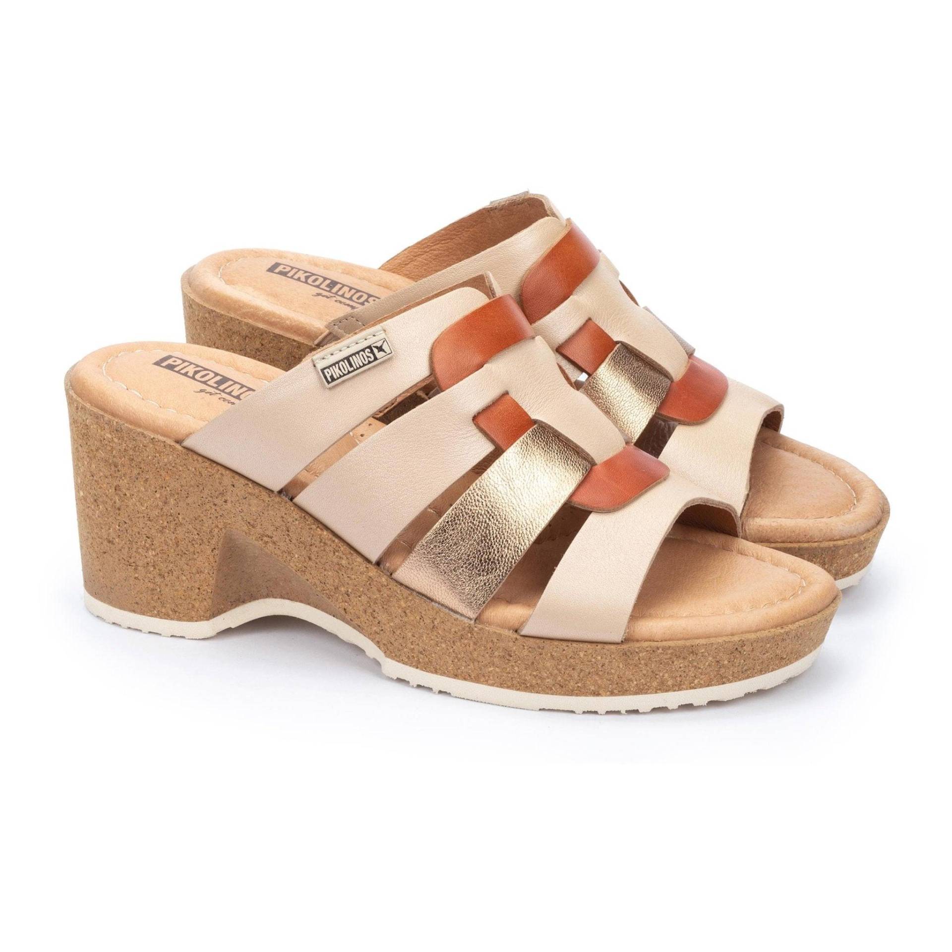 Arenales - Leder Sandale Damen Beige 38 von Pikolinos