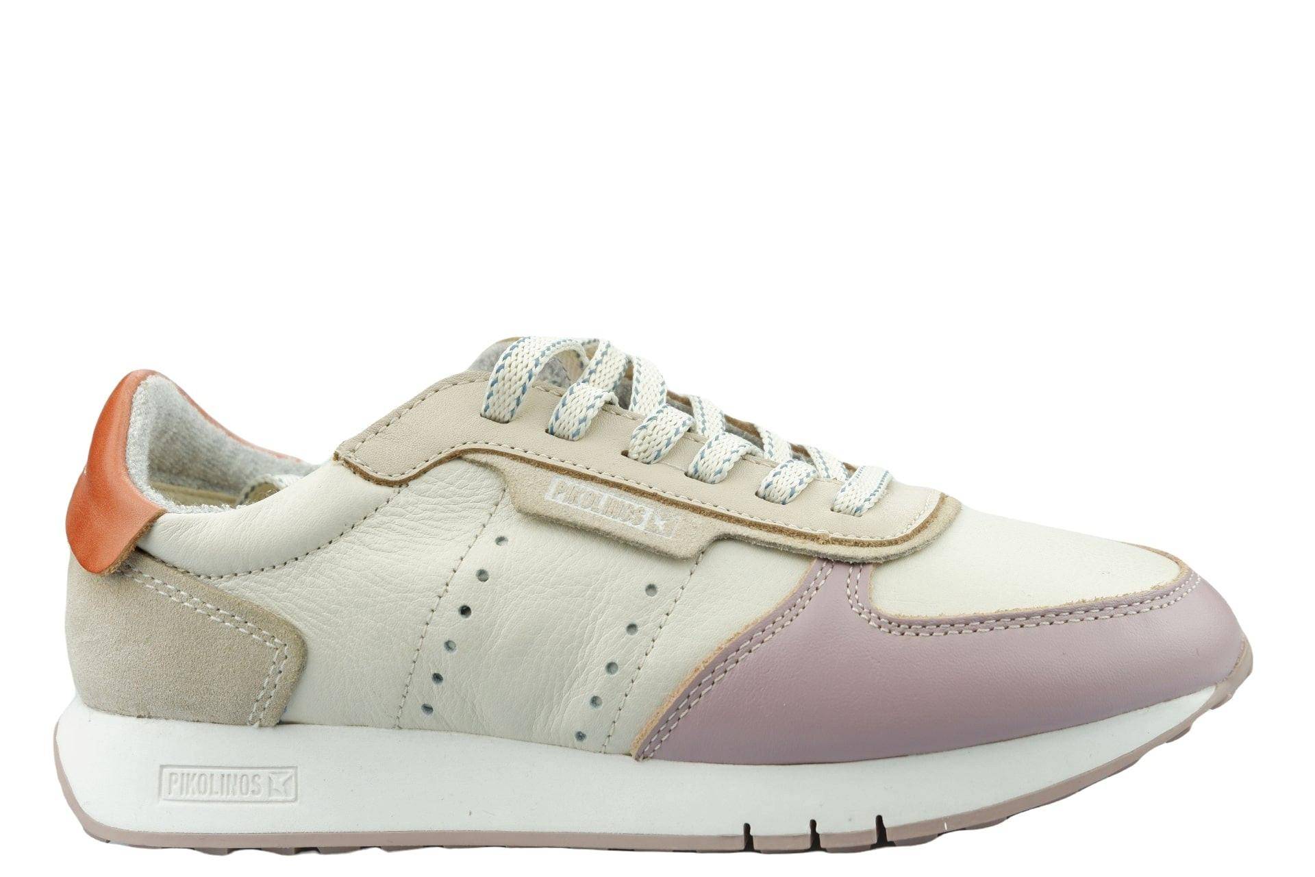 Barcelona - Leder Sneaker Damen Offwhite 38 von Pikolinos