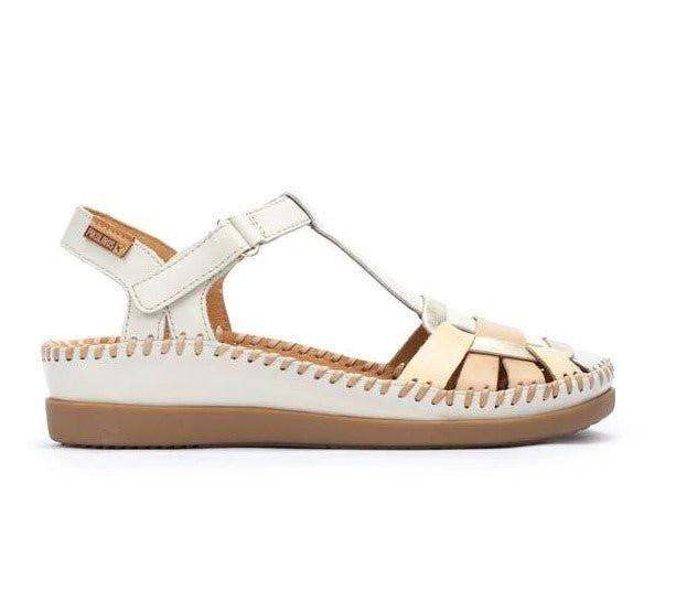 Cadaques - Leder Sandale Damen Offwhite 37 von Pikolinos