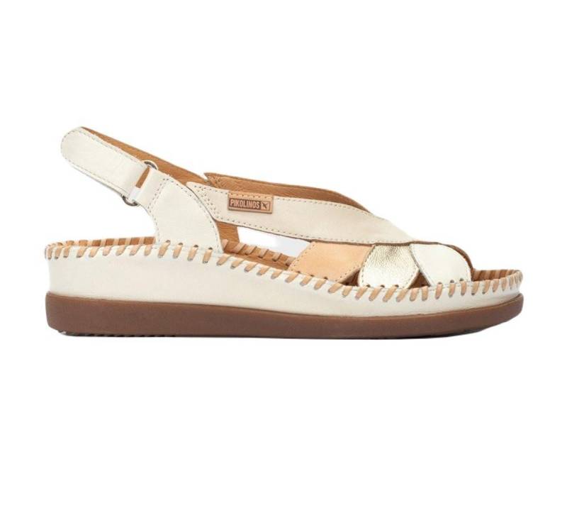 Pikolinos - Cadaques Leder sandale, für Damen, Offwhite, Größe 40 von Pikolinos