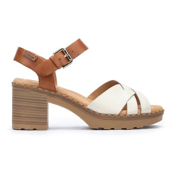 Canarias - Leder Sandale Damen Offwhite 41 von Pikolinos