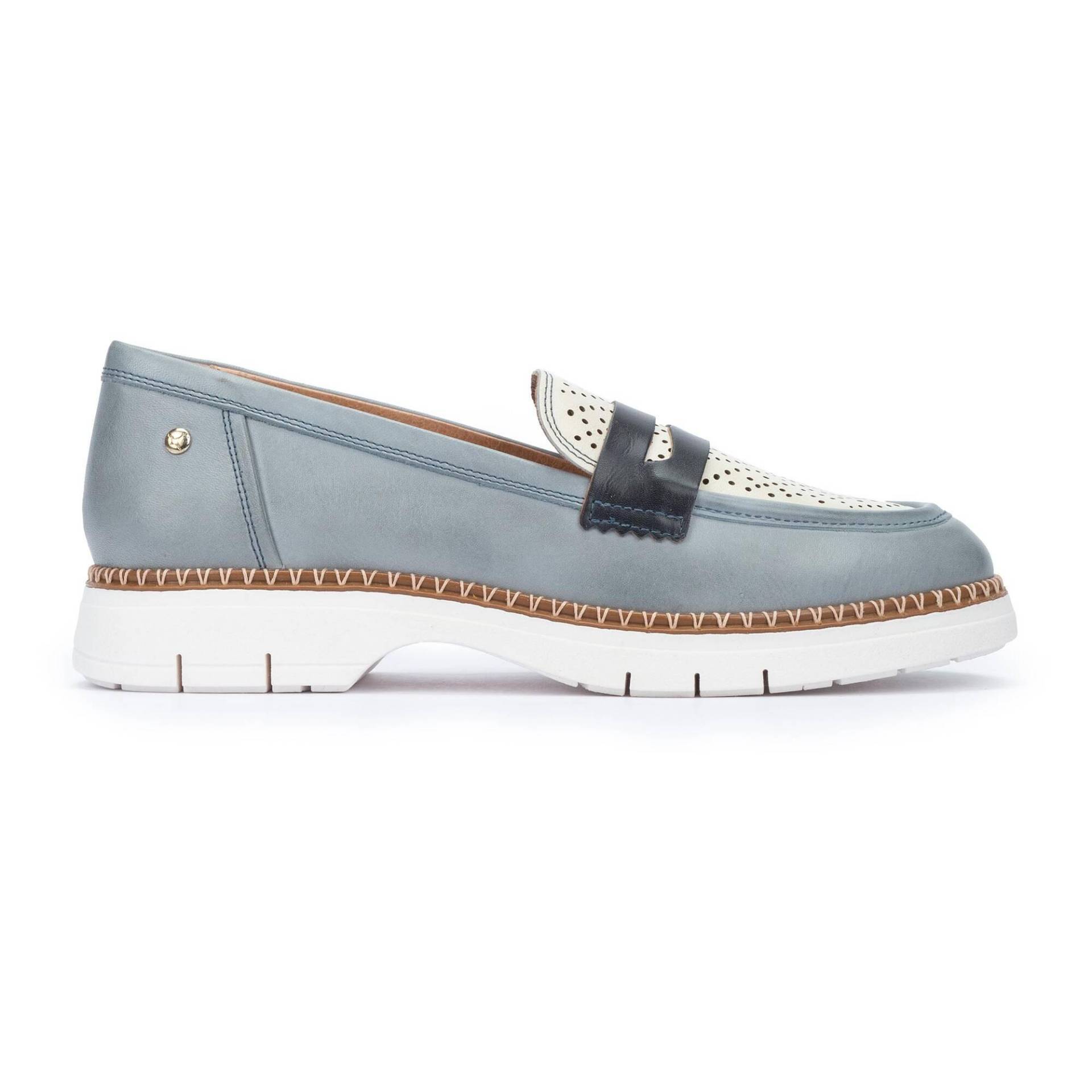 Henares - Leder Loafer Damen Blau 38 von Pikolinos