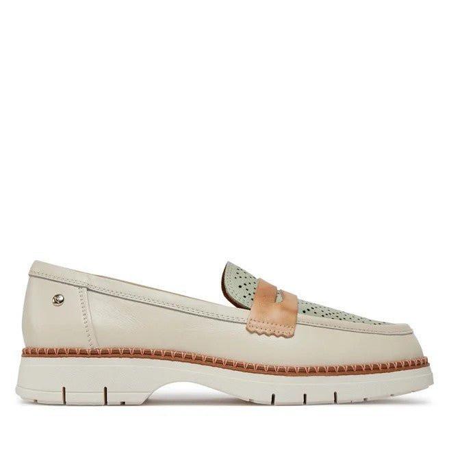 Henares - Leder Loafer Damen Offwhite 39 von Pikolinos