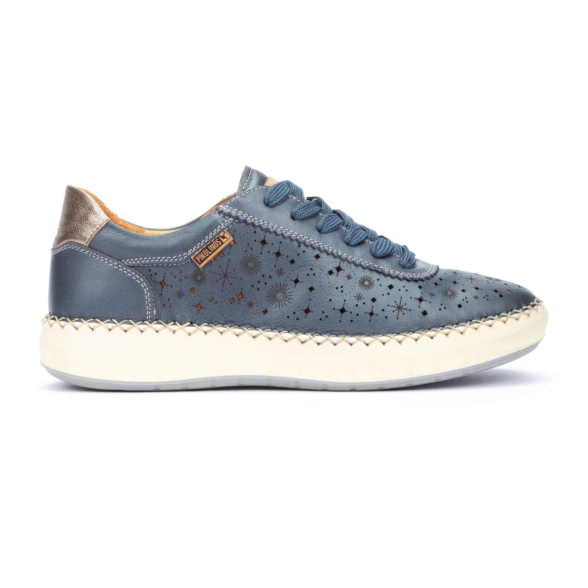 Mesina - Leder Sneaker Damen Blau 37 von Pikolinos