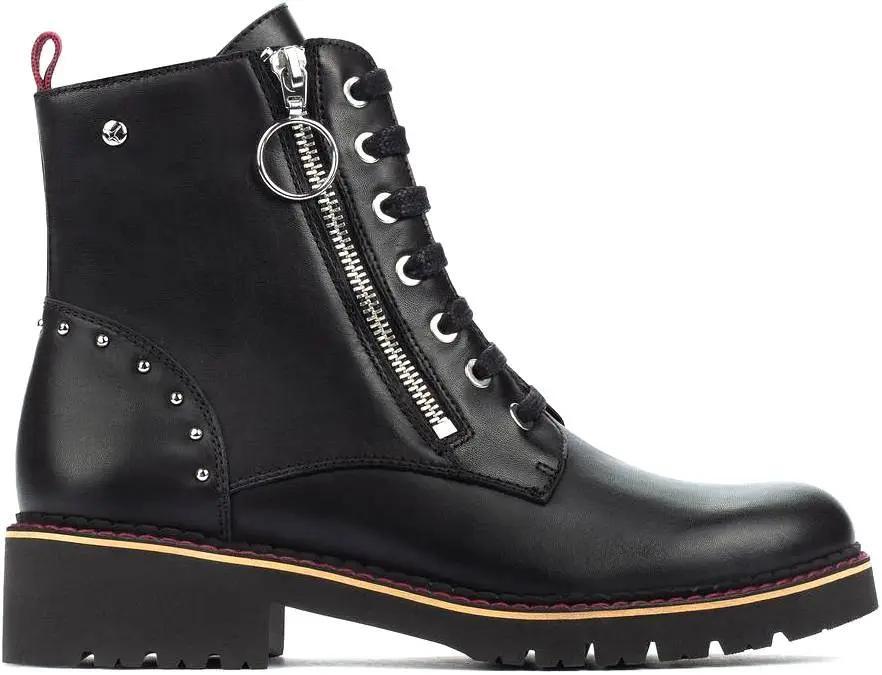 Pikolinos - w0v-8610 Leder stiefelette, für Damen, Schwarz, Größe 37 von Pikolinos