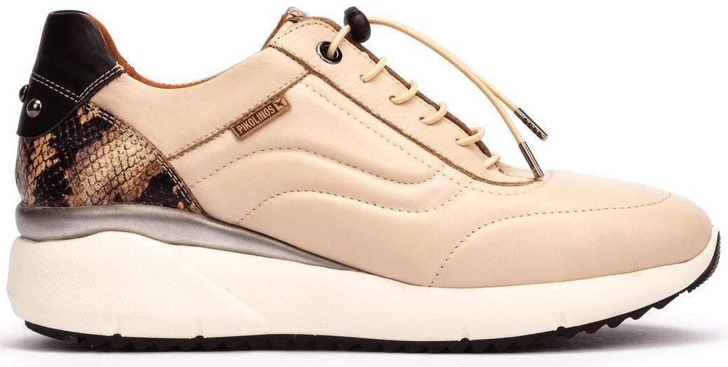 W6z-6695c1 - Leder Sneaker Damen Beige 40 von Pikolinos