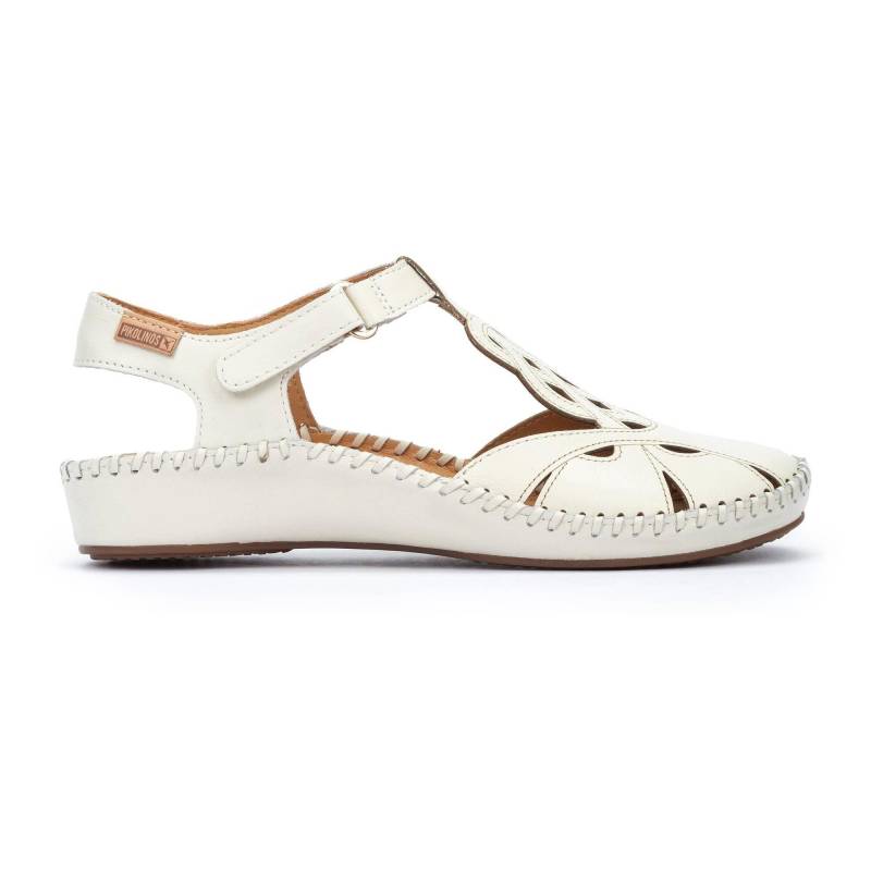 P. Vallarta - Leder Sandale Damen Offwhite 42 von Pikolinos