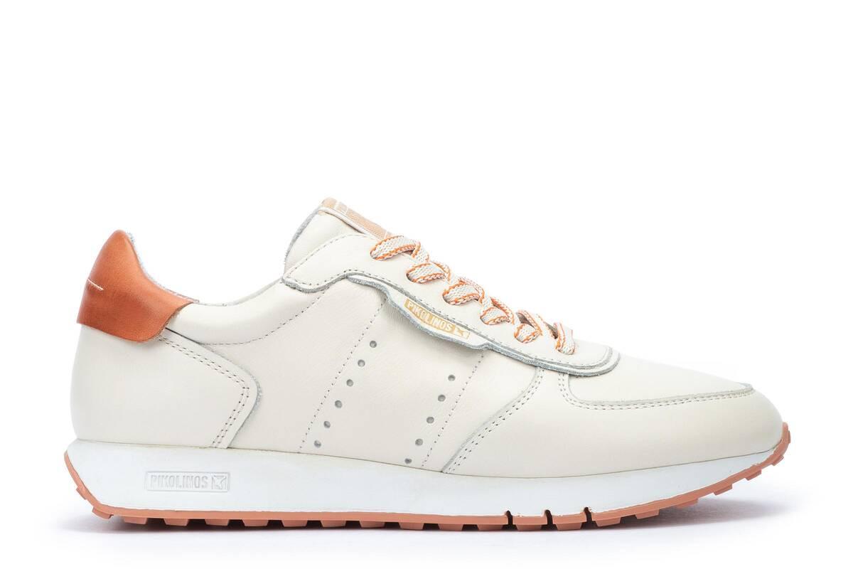 Barcelona - Leder Sneaker Damen Offwhite 37 von Pikolinos