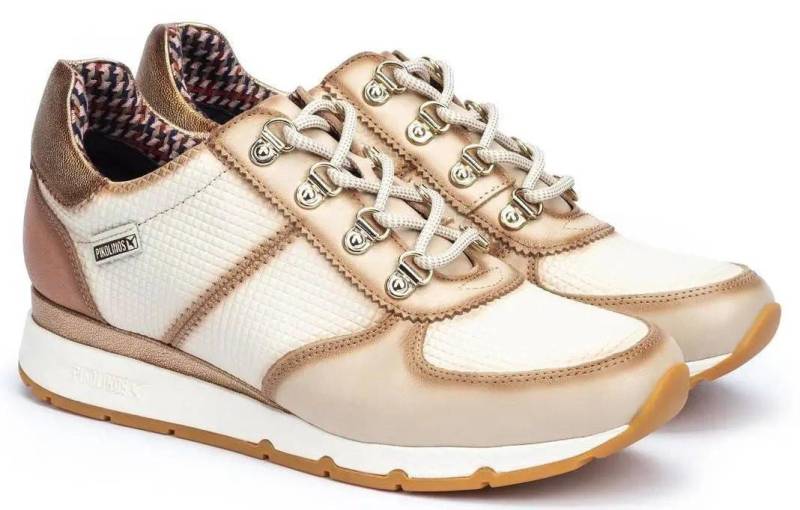 W0j-6744c2 - Leder Sneaker Damen Beige 36 von Pikolinos