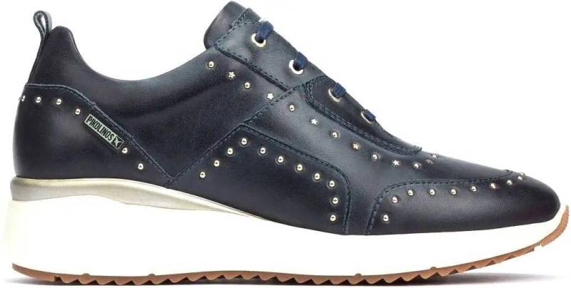 W6z-6806 - Leder Sneaker Damen Blau 37 von Pikolinos