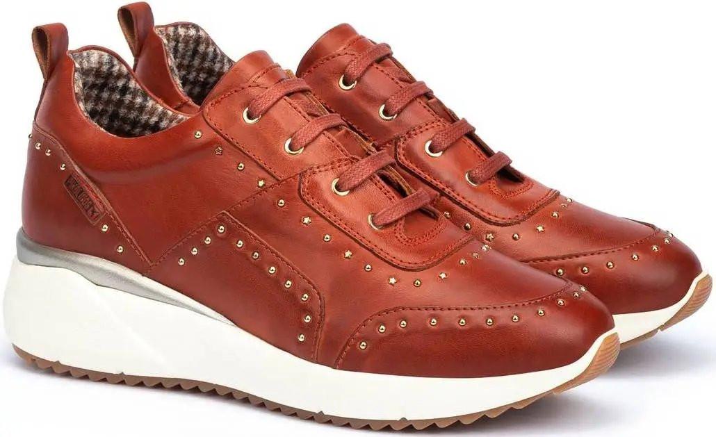 W6z-6806 - Leder Sneaker Damen Rot 36 von Pikolinos