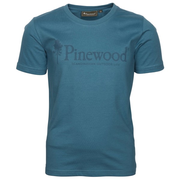 Pinewood - Kid's Outdoor Life T-Shirt - T-Shirt Gr 116;128;140;152;164 blau von Pinewood