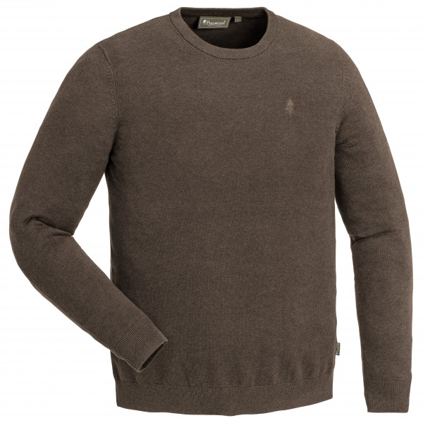 Pinewood - Värnamo Crewneck Knitteds Sweater - Pullover Gr 3XL;L;M;S;XL;XXL braun;grau von Pinewood