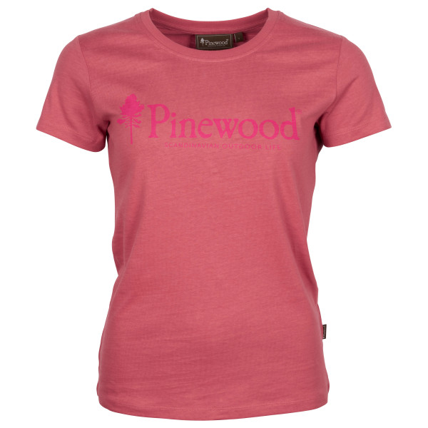 Pinewood - Women's Outdoor Life Damen T-Shirt - T-Shirt Gr L;M;S;XL;XXL grau;rosa von Pinewood