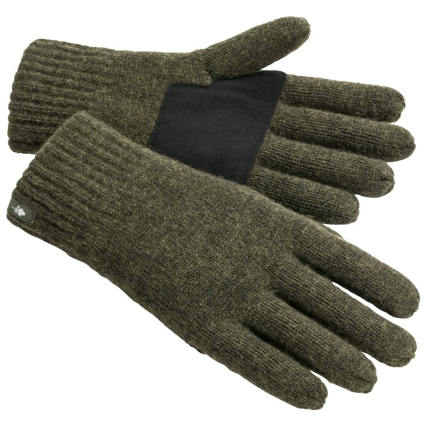 Pinewood - Wool Knitted Gloves - Handschuhe Gr M/L oliv von Pinewood