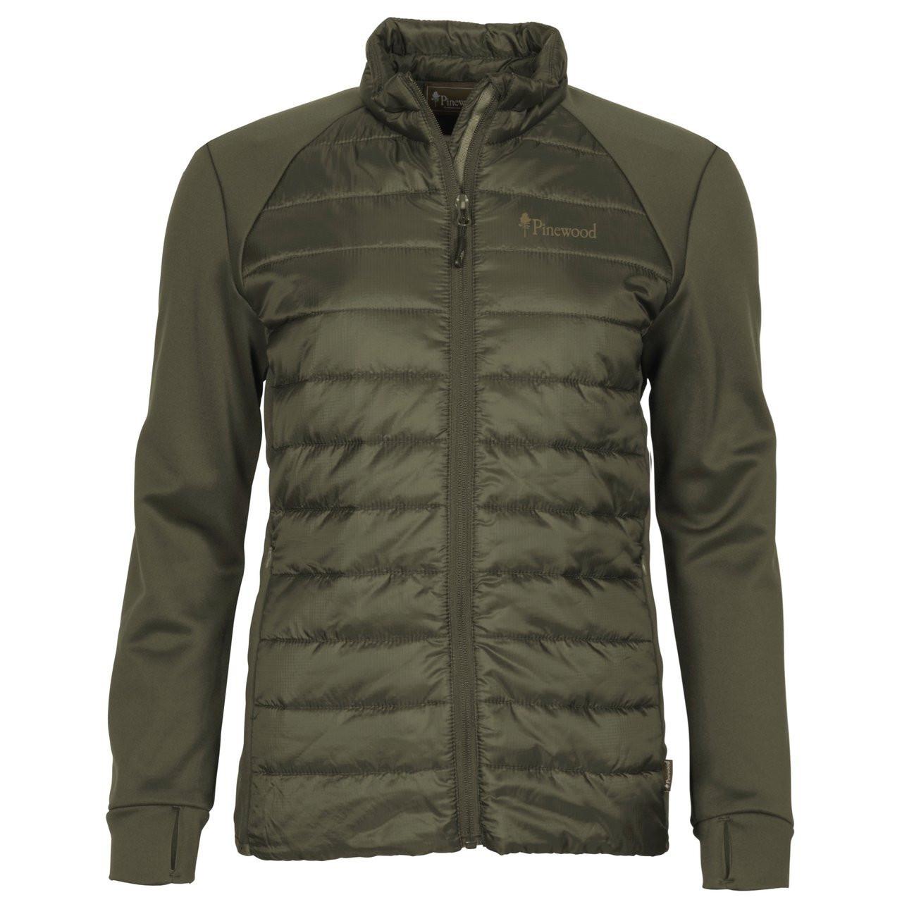 Damen-daunenjacke Finnveden Hybrid Power Damen Olivegrün L von Pinewood