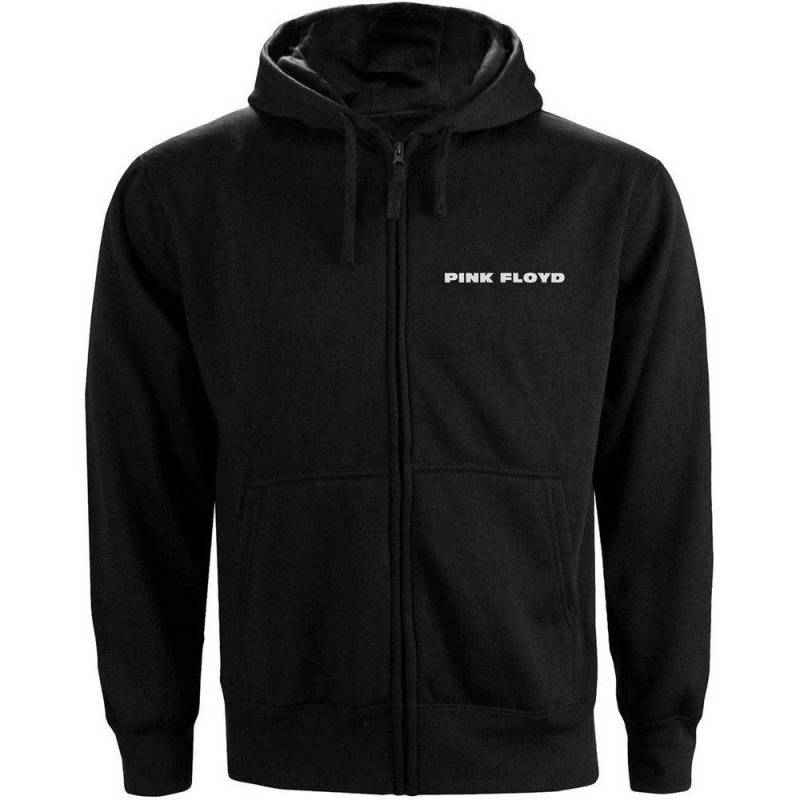 Hoodie Mit Durchgehendem Reißverschluss Logo Damen Schwarz M von Pink Floyd