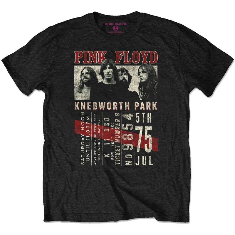 Pink Floyd - Knebworth ´75 TShirt, für Damen, Schwarz, Größe S von Pink Floyd