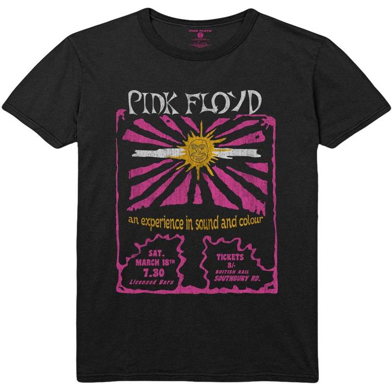 Pink Floyd - Sound & Colour TShirt, für Damen, Schwarz, Größe XL von Pink Floyd