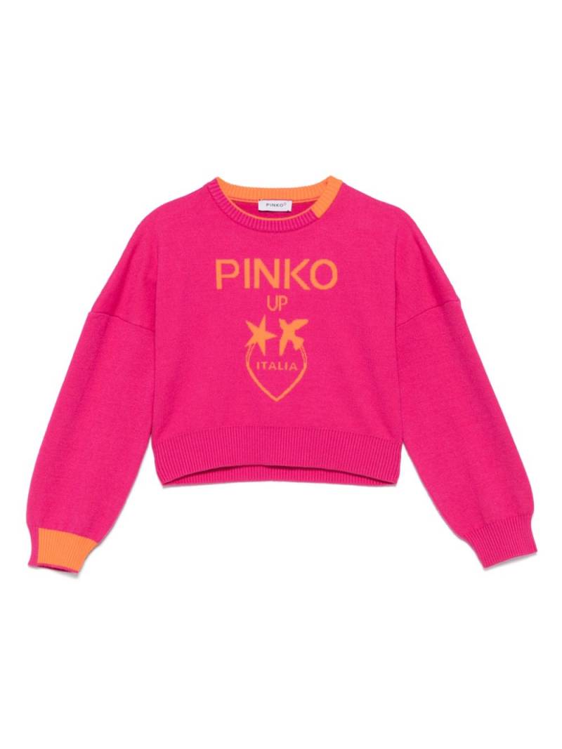 Pinko Kids Love Birds-motif sweater von Pinko Kids