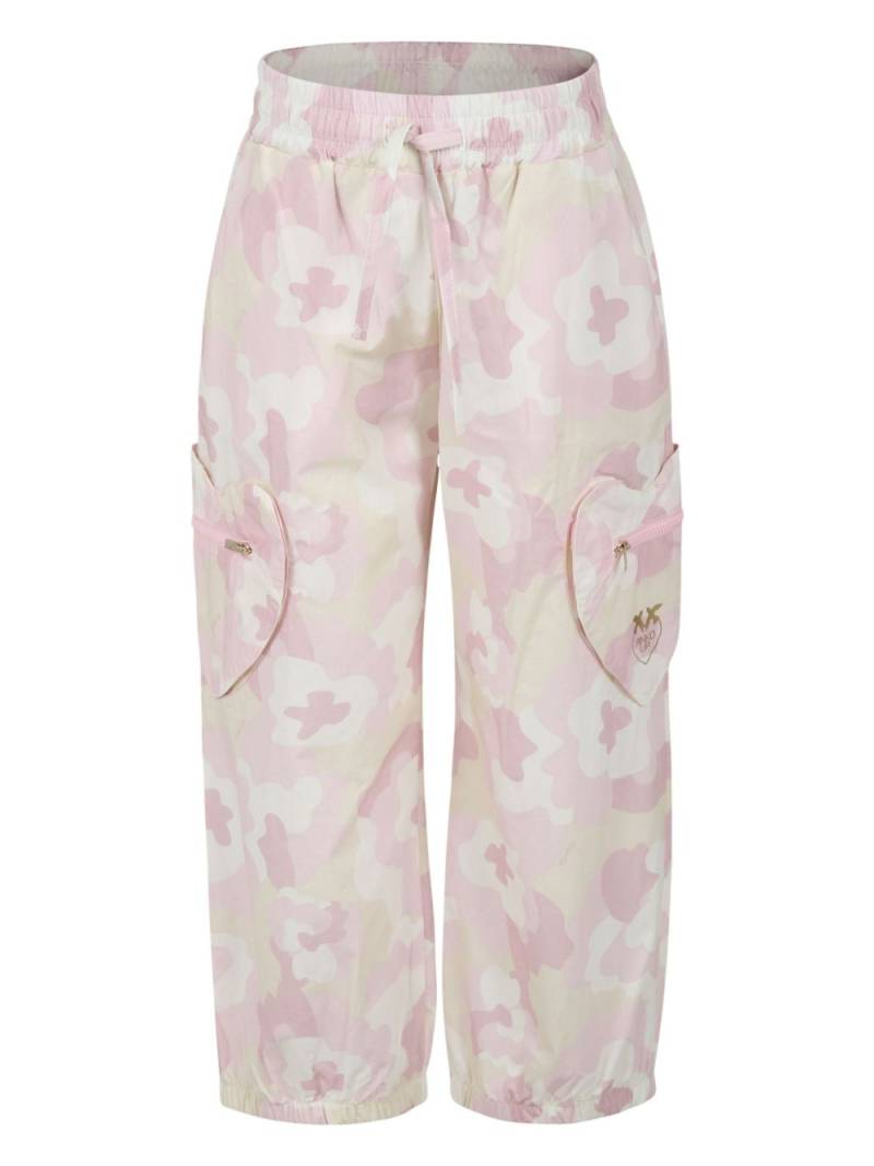 Pinko Kids camouflage-print trousers - Neutrals von Pinko Kids