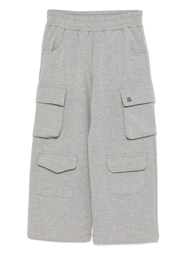 Pinko Kids jersey-texture track pants - Grey von Pinko Kids