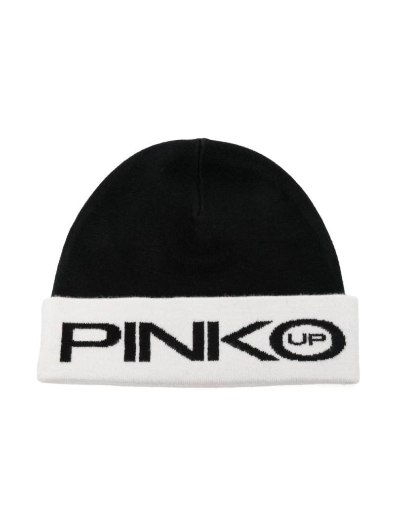 Pinko Kids knitted beanie hat - Black von Pinko Kids