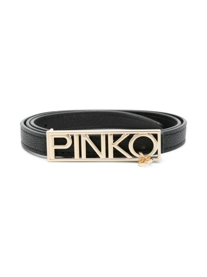 Pinko Kids logo-buckle belt - Black von Pinko Kids