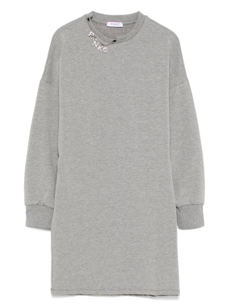 Pinko Kids logo-charm dress - Grey von Pinko Kids