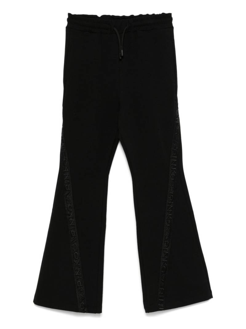 Pinko Kids logo-tape sweatpants - Black von Pinko Kids