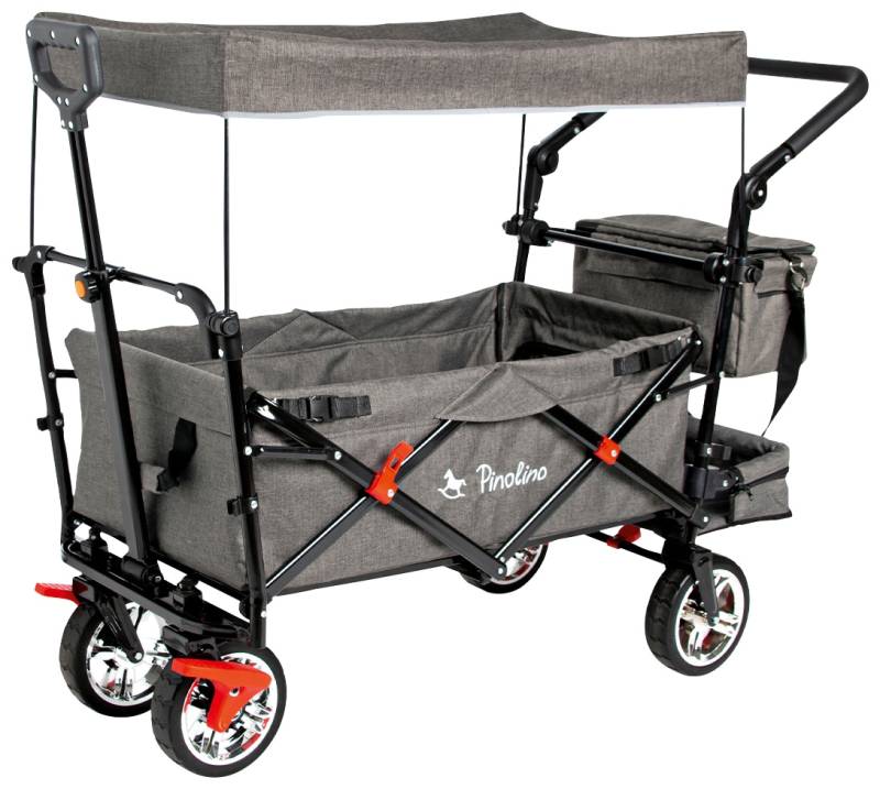 Pinolino® Bollerwagen »AddPlus«, BxTxH: 56x120x67 cm, mit Bremse, grau meliert von Pinolino®