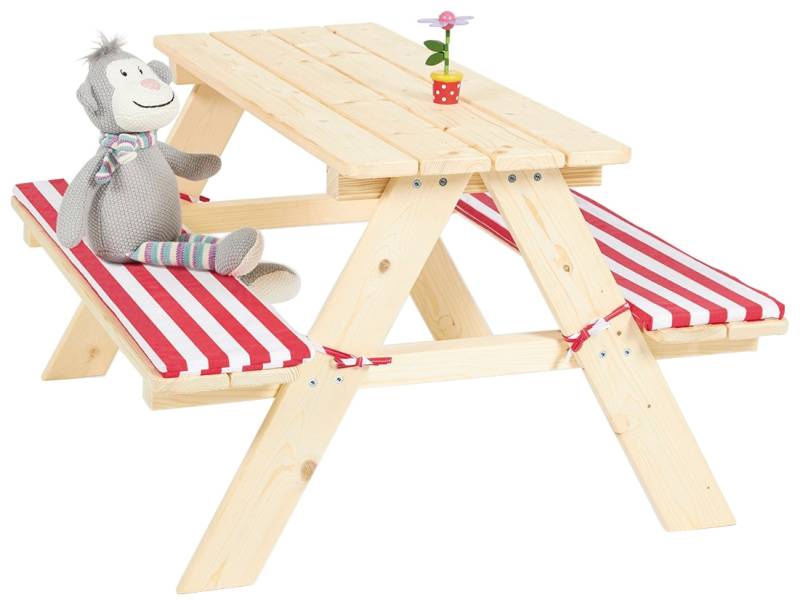 Pinolino® Garten-Kindersitzgruppe »Nicki«, Picknicktisch, BxHxT: 90x79x50 cm von Pinolino®