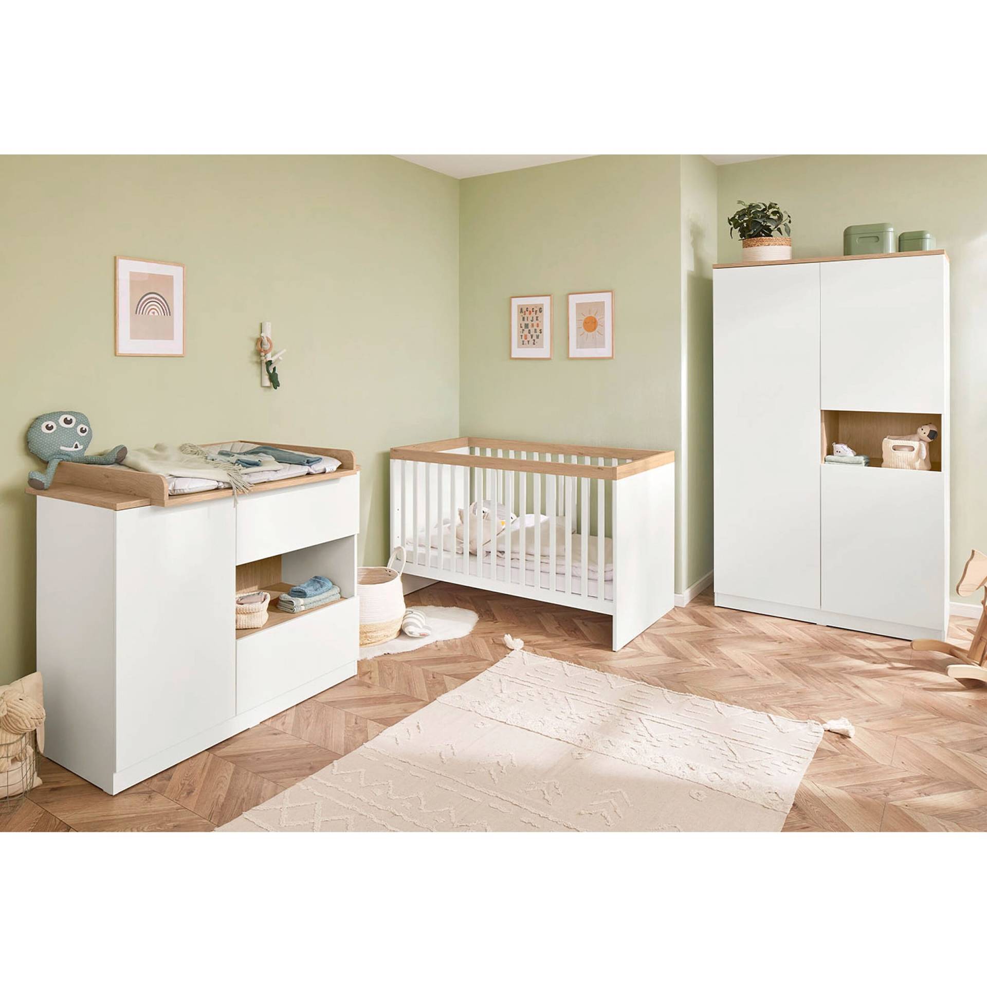 3-tlg. Babyzimmer-Set Linje breit von Pinolino