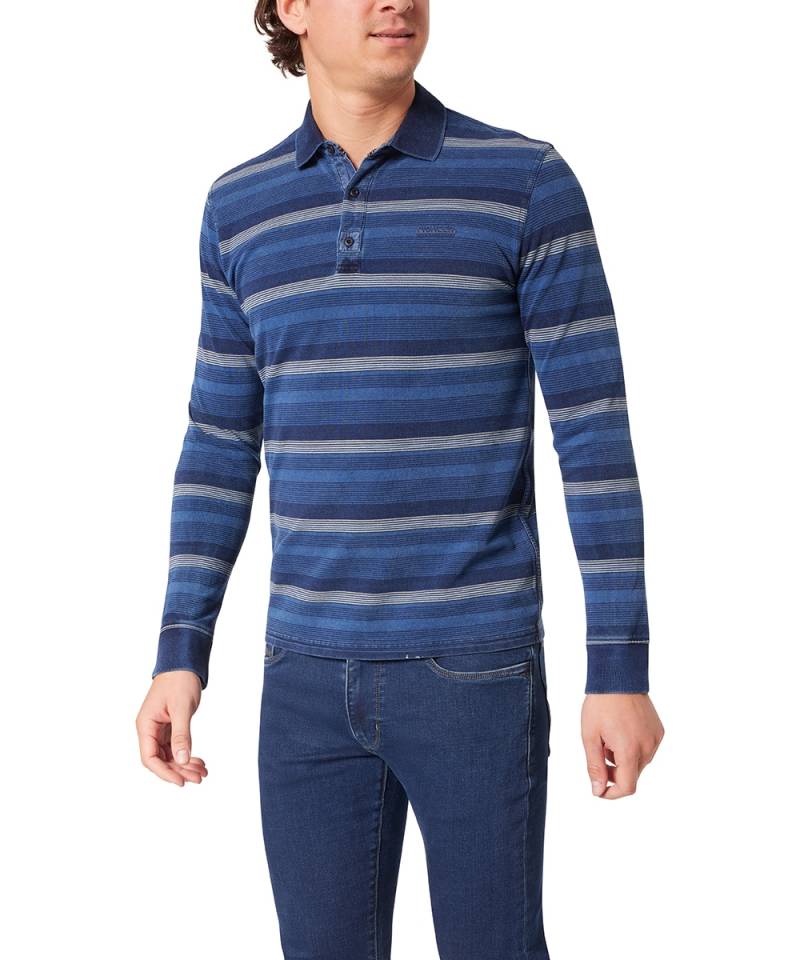 Pioneer Authentic Jeans Langarm-Poloshirt, mit Streifenmuster von Pioneer Authentic Jeans