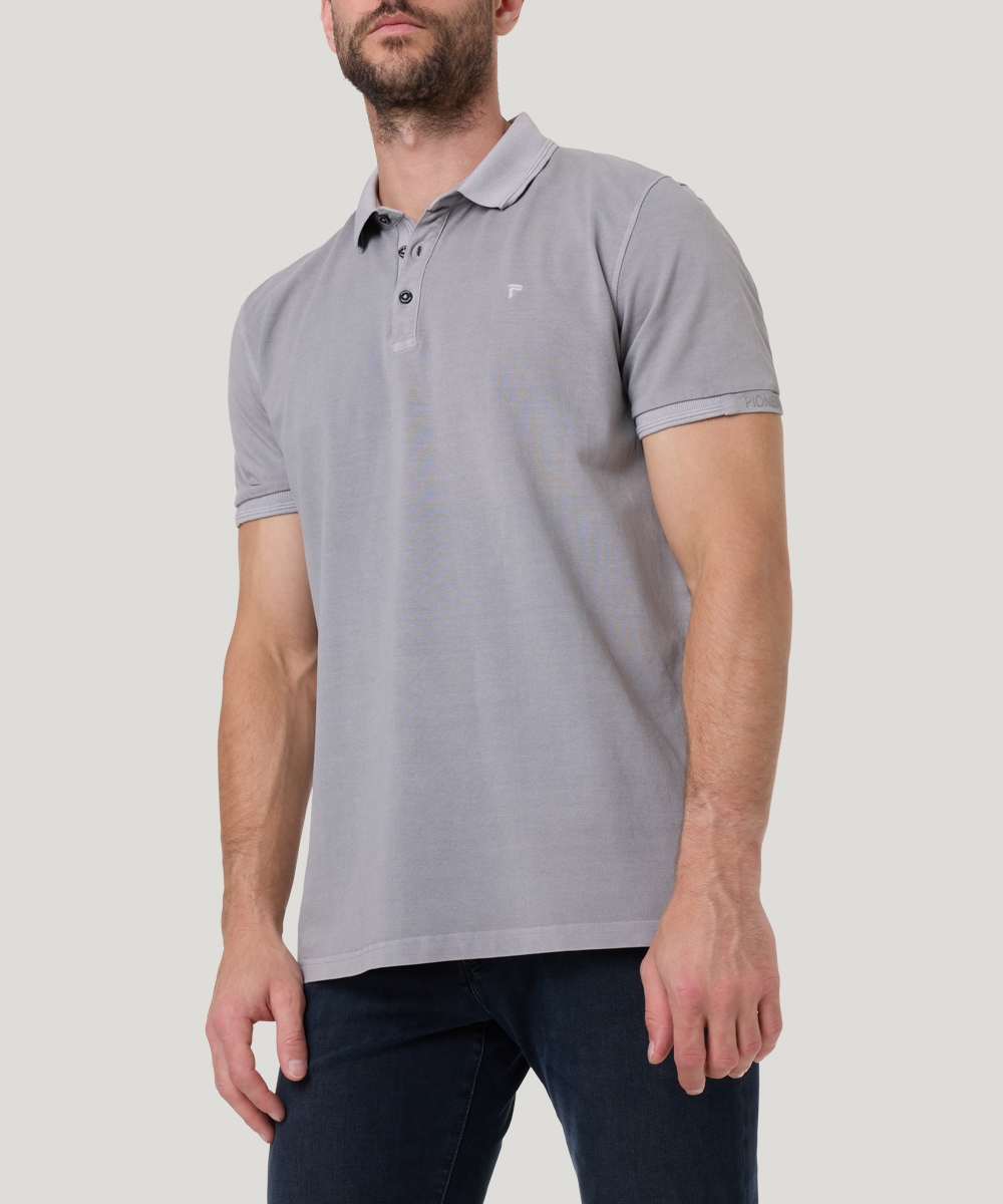 Pioneer Authentic Jeans Poloshirt, mit Logostickerei von Pioneer Authentic Jeans