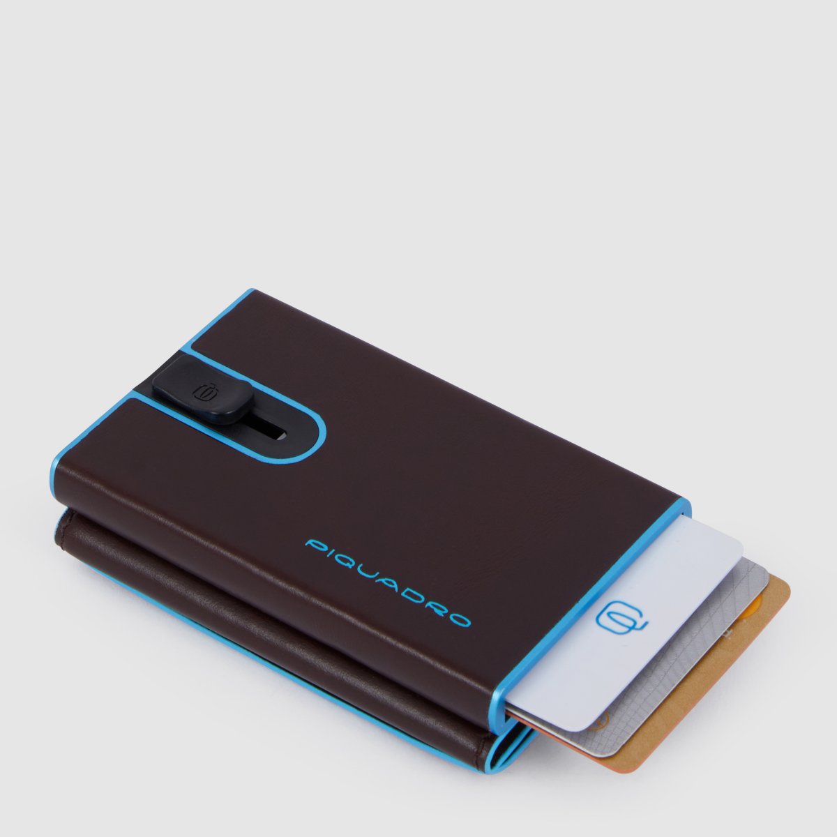 Blue Square - Compact Wallet in Mahagoni von Piquadro